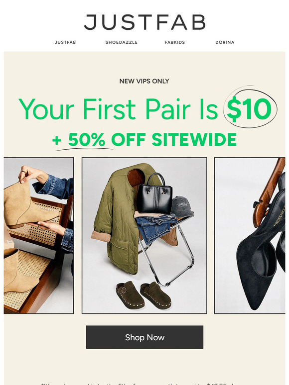 JustFab Email Newsletters Shop Sales, Discounts, and Coupon Codes