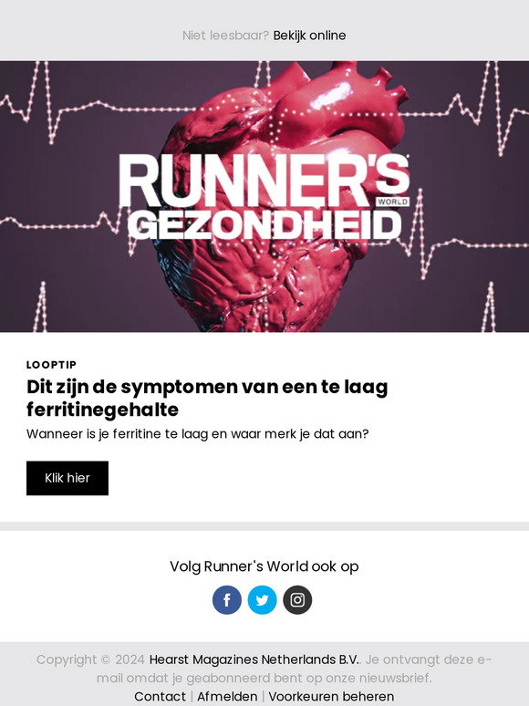 Runnersweb.nl Dit zijn de symptomen van een te laag ferritinegehalte