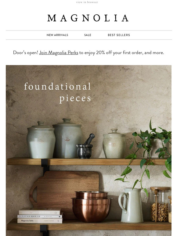 Magnolia Email Newsletters Shop Sales, Discounts, and Coupon Codes