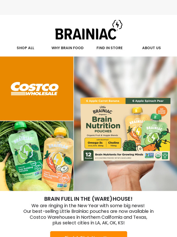 Introducing Little Brainiac at Costco!