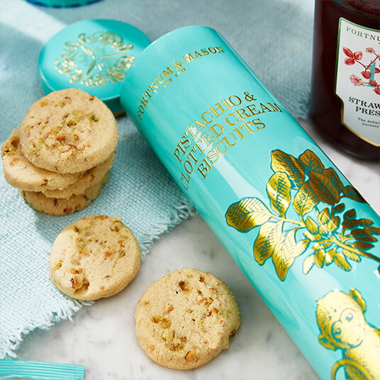 Pistachio & Clotted Cream Biscuits