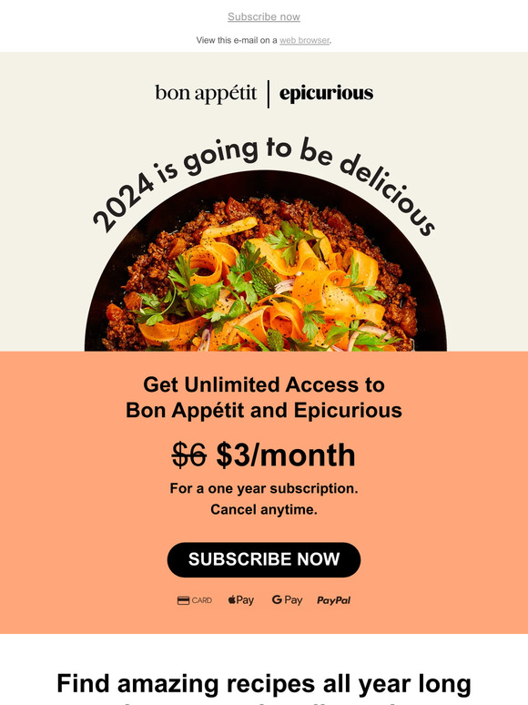 Epicurious Find Your New Favorite Recipes With Bon Appetit And   C@2x 