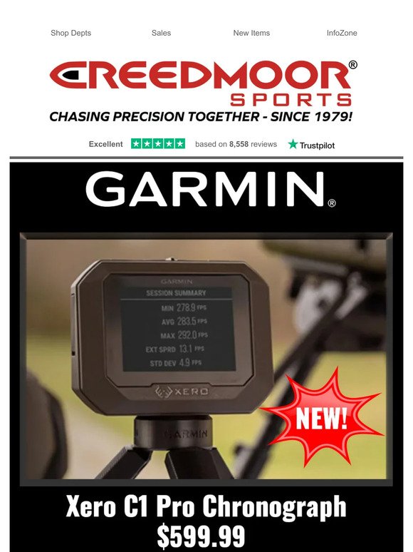 New Product Alert - Garmin Xero C1 Pro Chronograph!