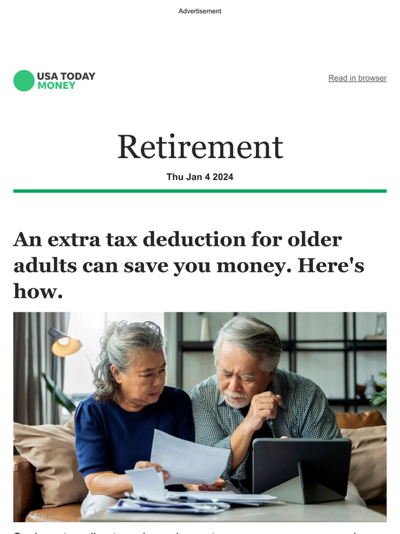 Usa Today Retirement An Extra Tax Deduction For Older Adults Can Save Usa Today Retirement An Extra Tax Deduction For Older Adults Can Save