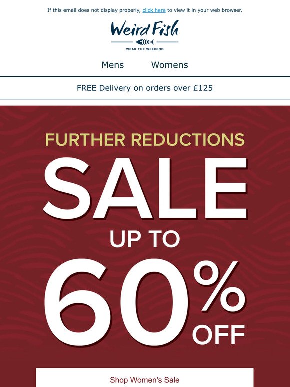 Now up to 60% off SALE!