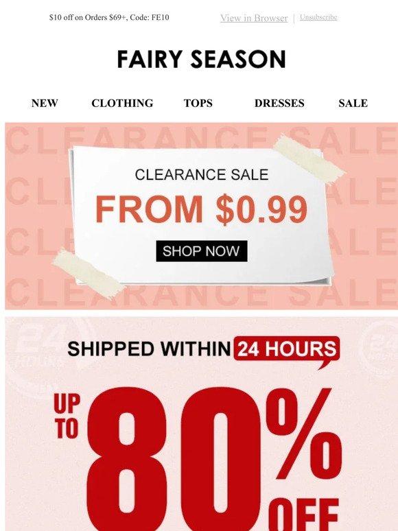 👉️Clearance Sale, Up to 80% Off！