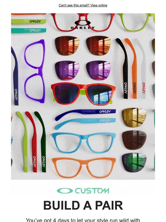 Flash Sale on Custom Eyewear is on