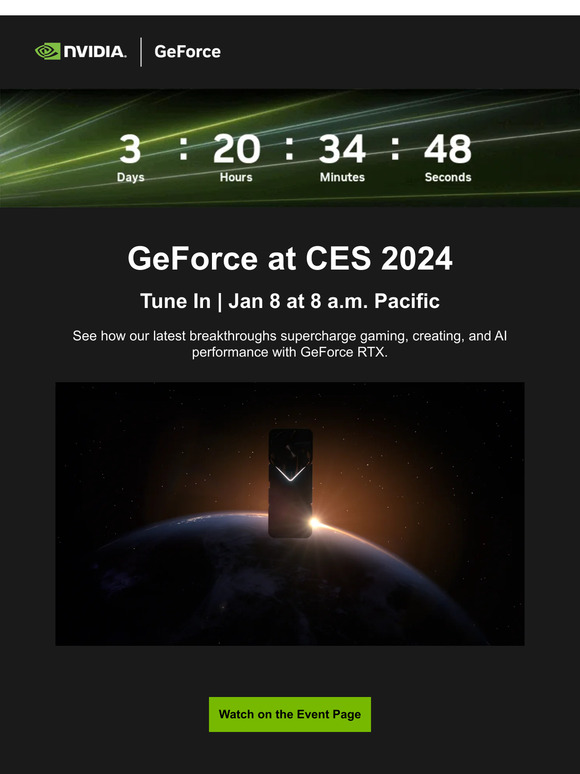 Nvidia Watch Jan 8 GeForce At CES 2024 Milled   C@2x 