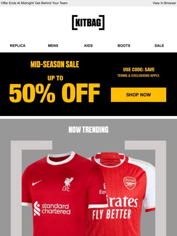 FA Cup Weekend | Up To 50% Off >>