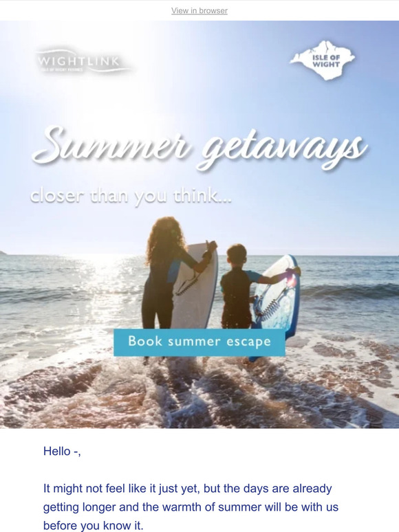 Your summer getaway awaits… ☀️