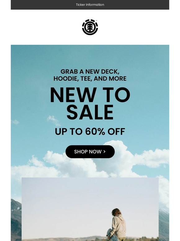 Grab It While It's Hot: New To Sale