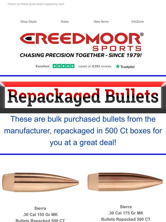 OEM Repackaged Bullets On Salel!