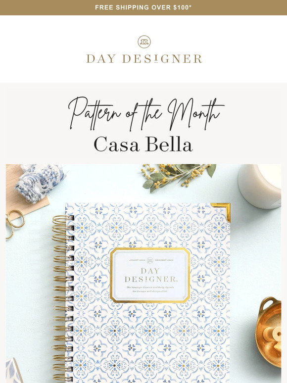 DAY DESIGNER  2024 Daily Planner - Casa Bella
