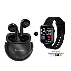 Audífonos Inalámbricos Lenovo HT38  Led Watch Regalo