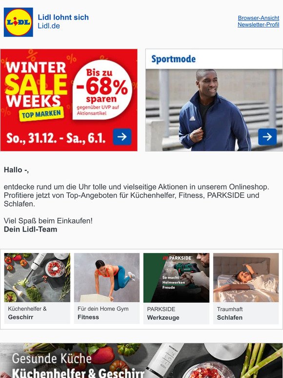 ❄️ de: Milled und zu Winter mehr... Fitness, | lidl & PARKSIDE Weeks Angebote Sale