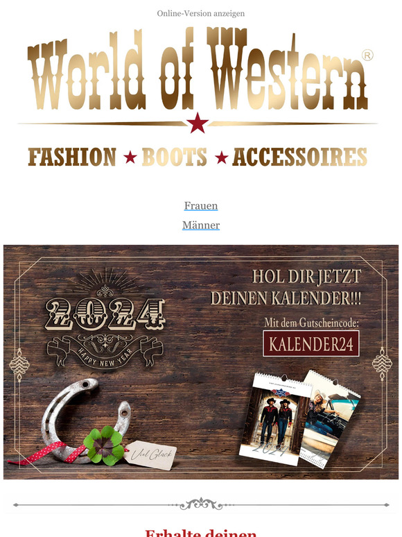 Starte mit World of Western gut ins neue Jahr!