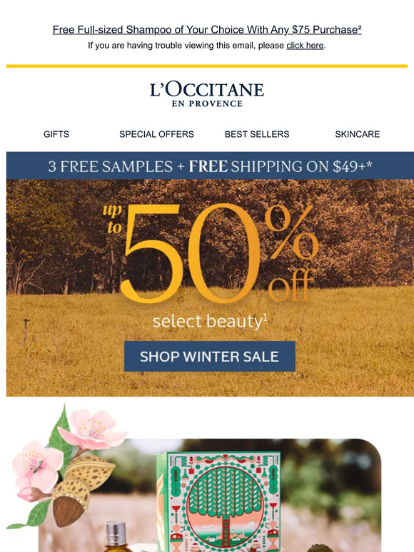 L'Occitane US Email Newsletters Shop Sales, Discounts, and Coupon Codes