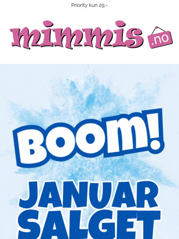 BOOM!💥Januarsalget er igang!