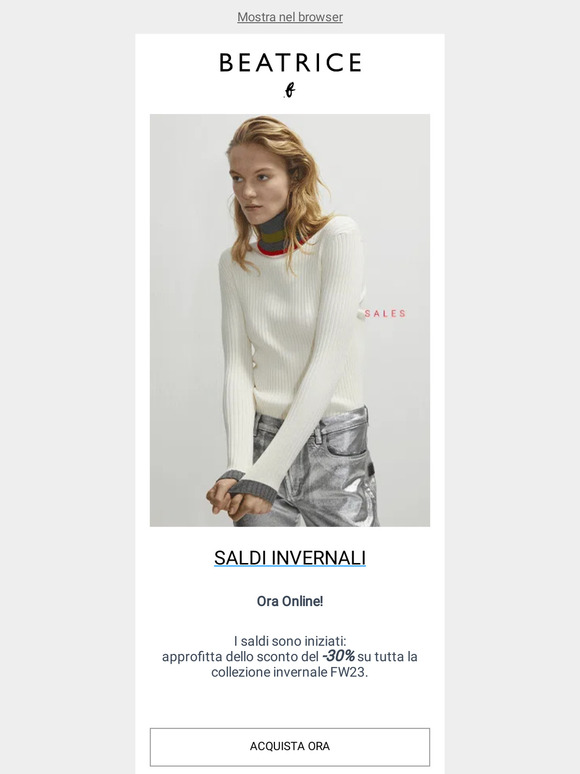 SALDI INVERNALI: ora online!