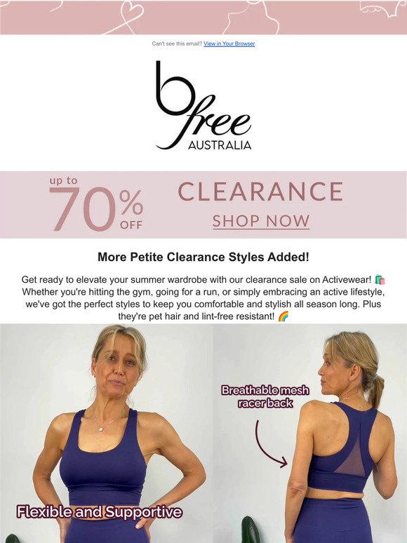 👟 Active CLEARANCE For Petites! Up To 70% OFF 🎾