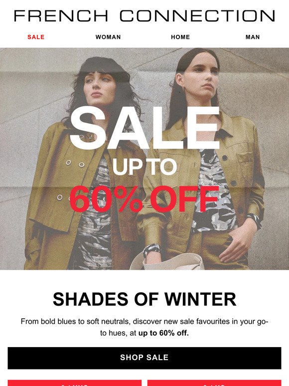 Colours of the season | Up to 60% off