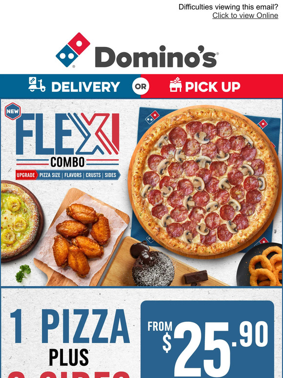 Domino's Pizza: End the first week of 2024 with a Pizza Party! Feed 2 ...