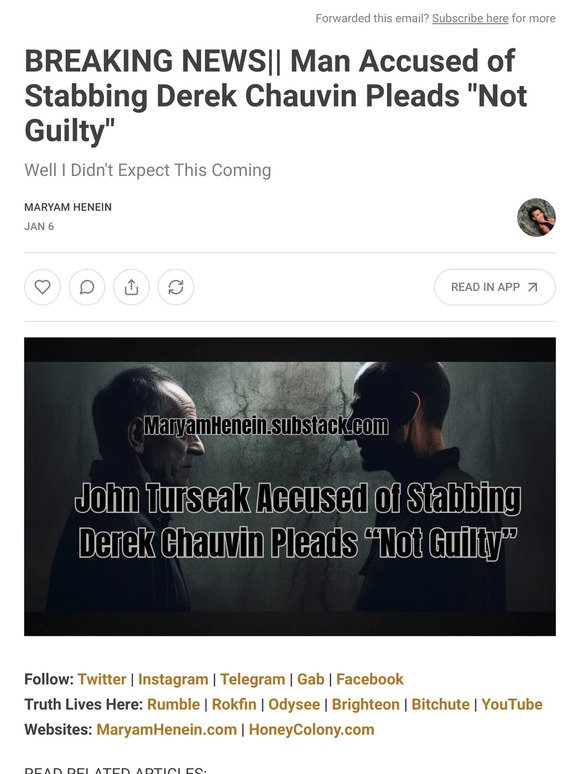 BREAKING NEWS|| Man Accused of Stabbing Derek Chauvin Pleads "Not Guilty"