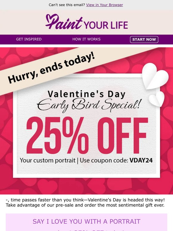 Our Early Valentine's Day Sale is almost over!