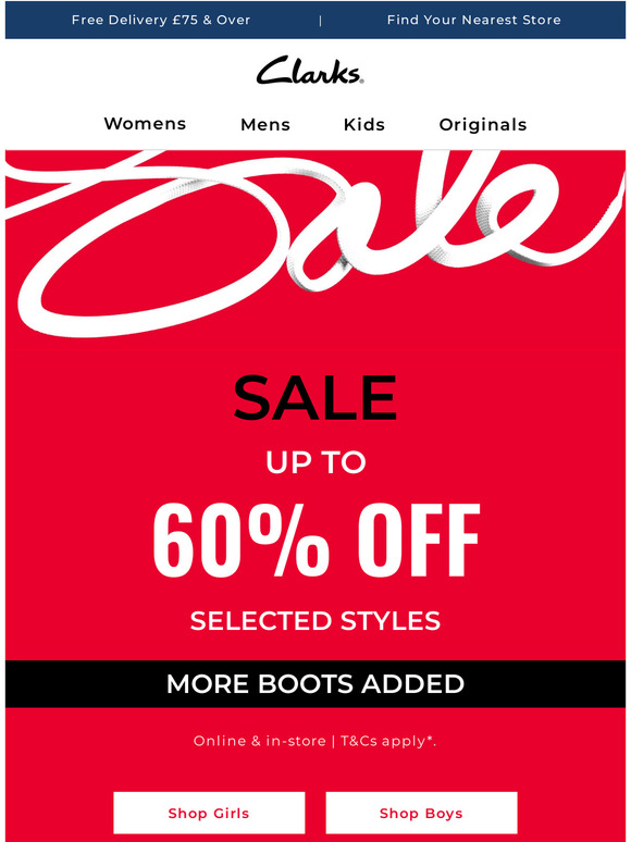 Clarks UK Email Newsletters Shop Sales, Discounts, and Coupon Codes