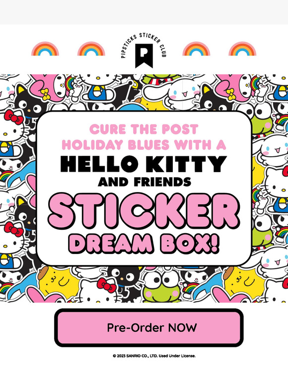 PRE-SALE: Hello Kitty And Friends Sticker Dream Box