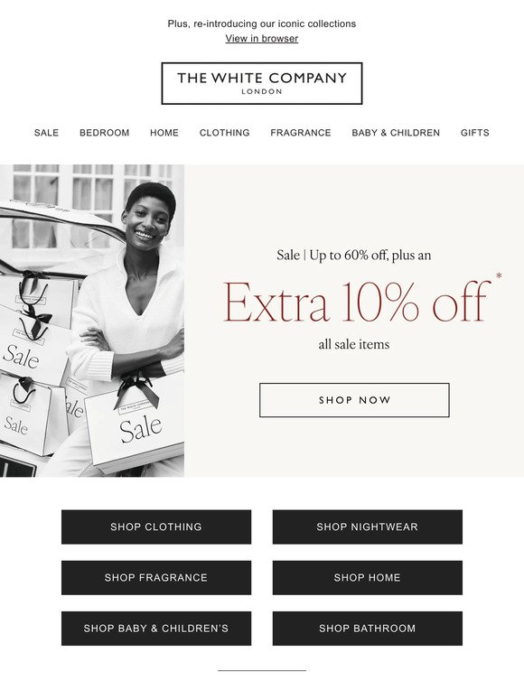 Extra 10% off sale continues