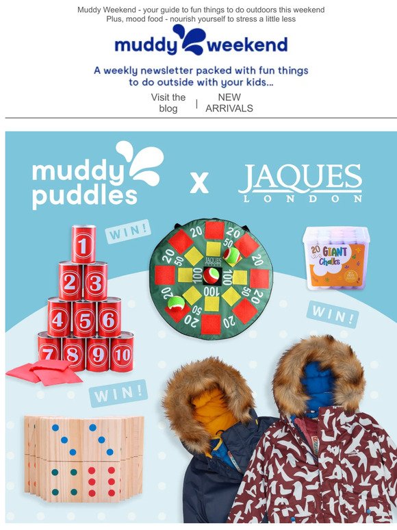WIN a Muddy Puddles 3-in-1 Parka Jacket + goodies from Jaques 🎉