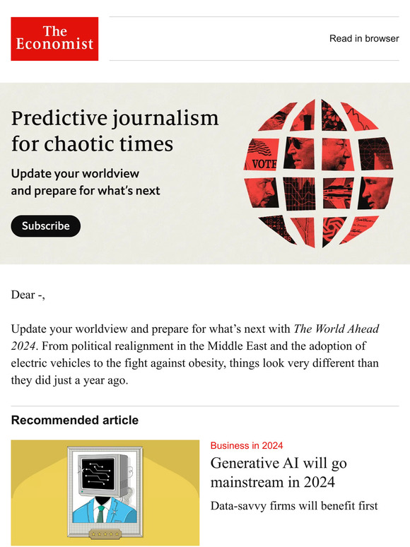 The Economist Dk Inside The World Ahead 2024 Generative AI will go