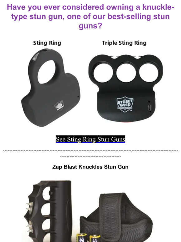 Ever considered a knuckle-type stun gun?