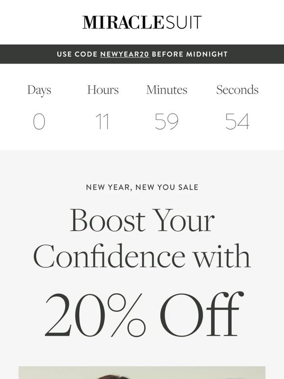 20% off in our New Year, New You SALE