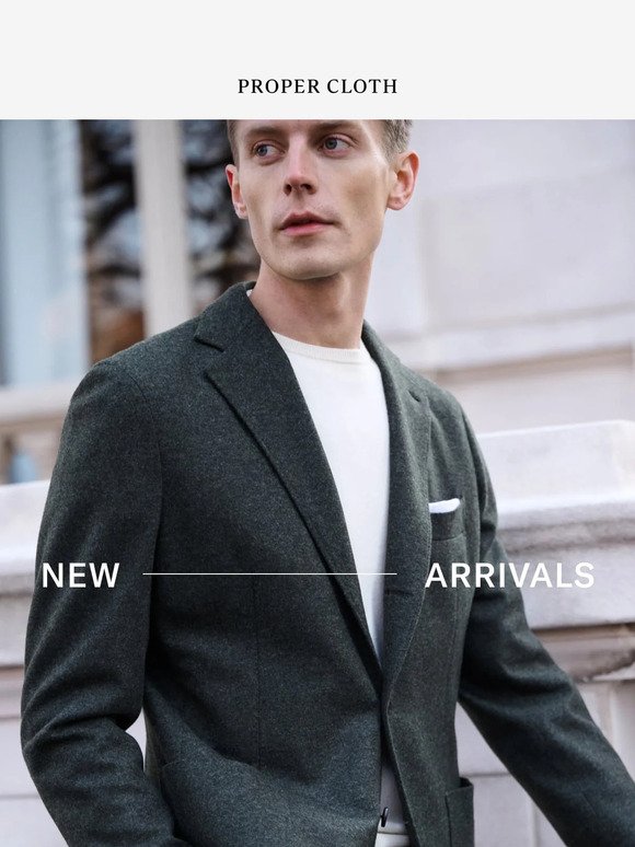 New Year, New Arrivals: Soft Flannel Jackets, Italian Corduroy Shirts, and Our Most Versatile Pants