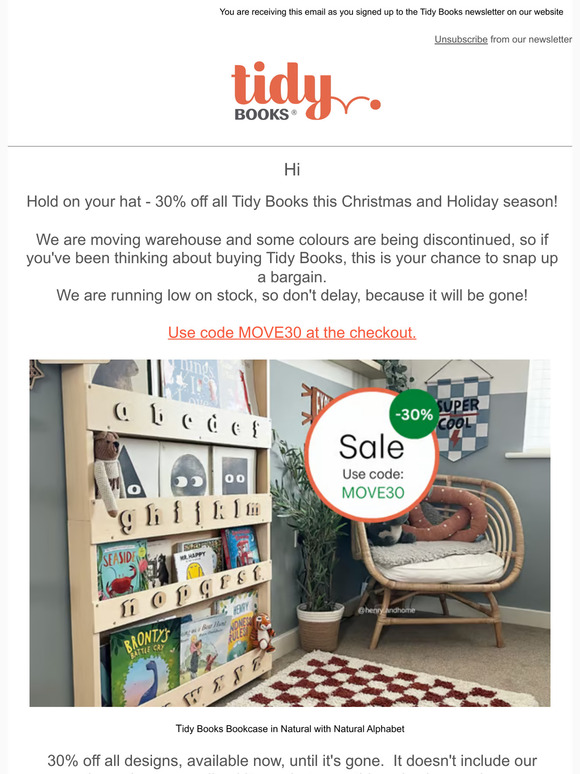 , Don't miss 30% off