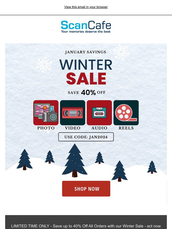 ❄️❄️❄️ Reminder - Save up to 40% Off All Media with Our Winter Sale! ❄️❄️❄️