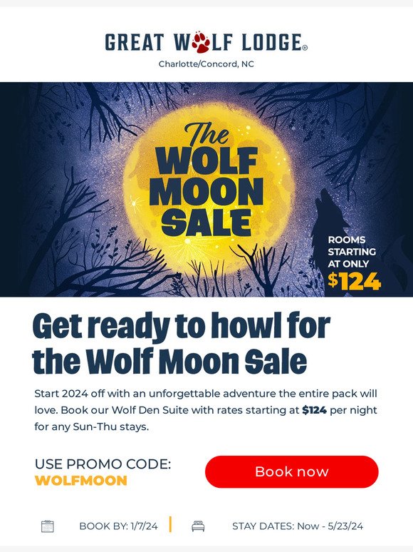 Act now before it’s too late! The Wolf Moon sale ends today