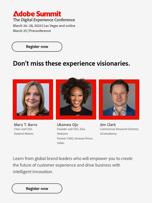 Don’t miss this year’s keynote and luminary speakers