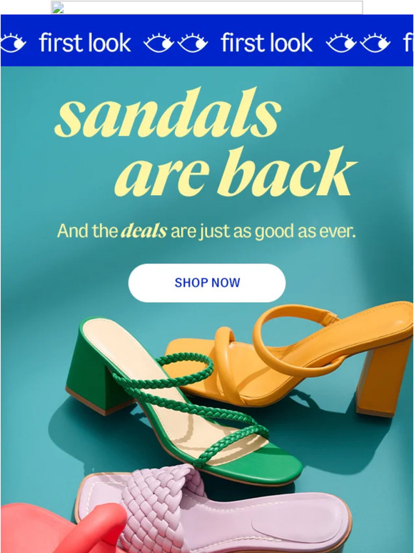 Marshalls first look at sandals (!!) 👀 Milled