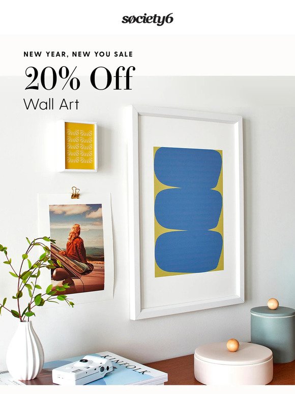 New Year, New Walls: 20% Off Art Prints & more!
