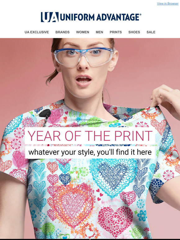 Uniform Advantage YEAR OF THE PRINT! See what's NEW Milled