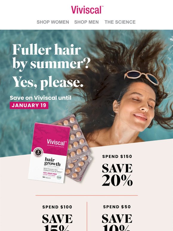Enjoy Fuller Hair by Summer 🌞😎