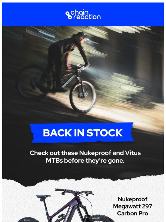 Our biggest bikes BACK IN STOCK