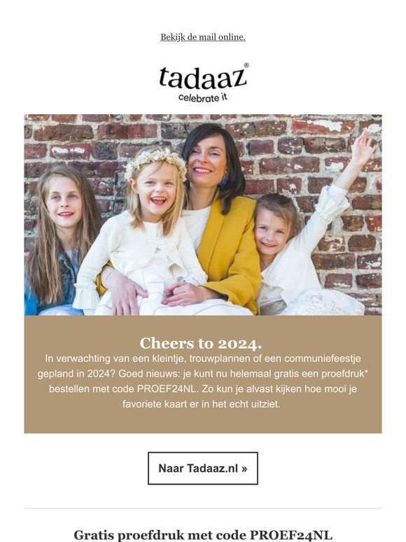Gratis proefdruk van je favoriete kaart. 🤩