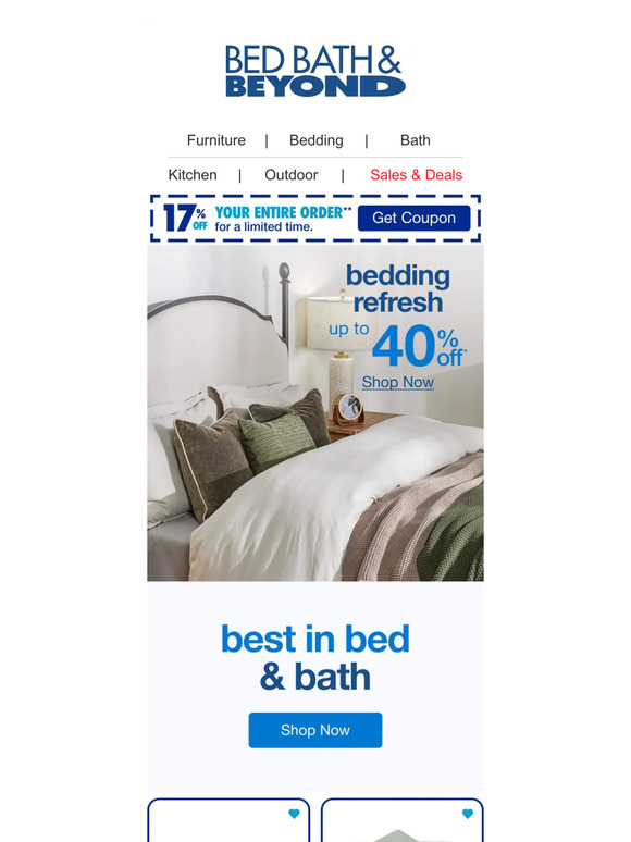 Bed Bath & Beyond Email Newsletters Shop Sales, Discounts, and Coupon