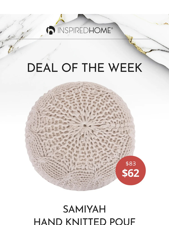Deal Of The Week: Save on our Samiyah Pouf!