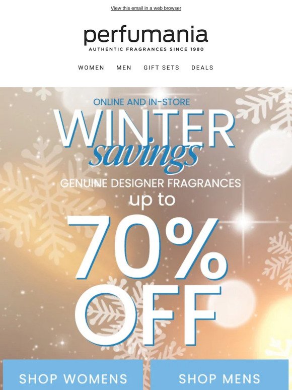 Winter Savings ❄ Up to 70% Off