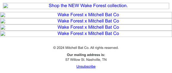 Wake Forest x Mitchell Bat Co.